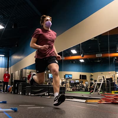 Young patient completing Sports Medicine training.