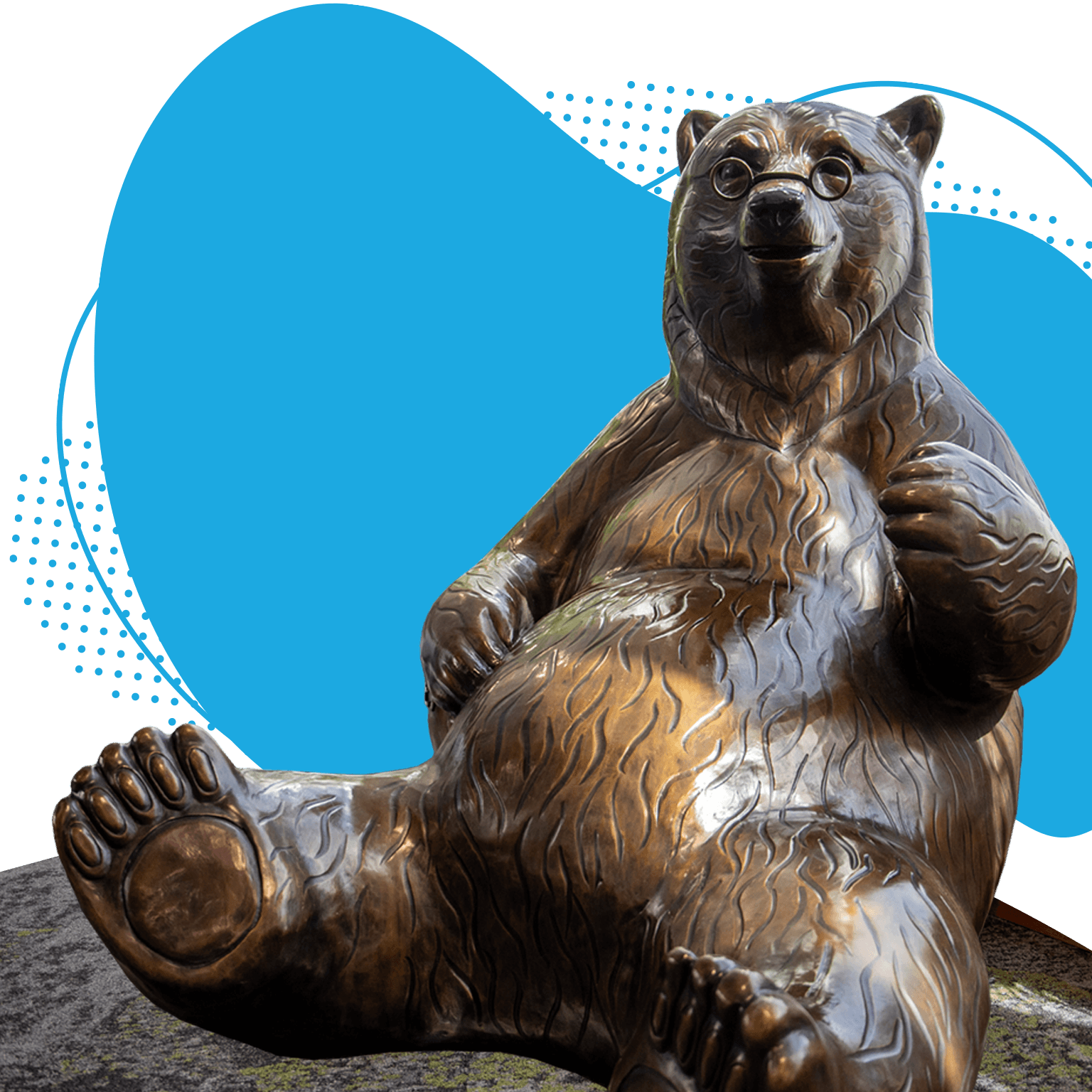 Grandpa Bear Statue