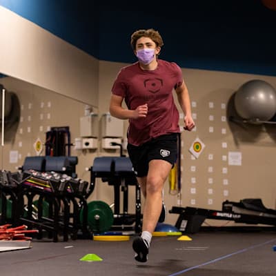 Young patient completing Sports Medicine training.